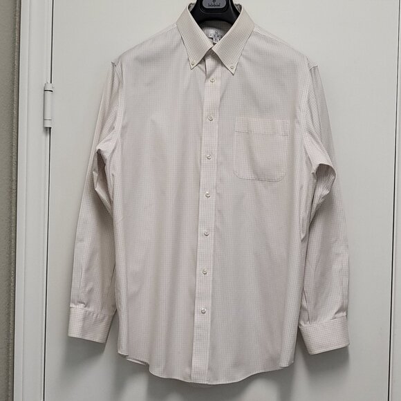 Vintage Enro Mens Dress Shirt 16.5 34-35 Button Down Non iron EZ Cool Check - Picture 1 of 15